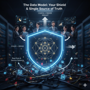 Das Datenmodell als Schutzschild und Single Source of Truth zwischen Rohdaten und Analyse.